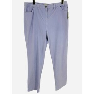 Belongings Women's Lavender Corduroy Stretch Pants Size 16 Style ZKMUO078